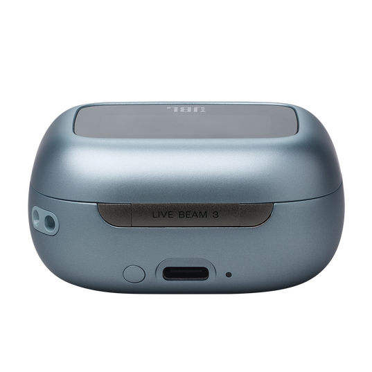 JBL Live Beam 3 - Blue - True wireless noise-cancelling closed-stick earbuds - Detailshot 4