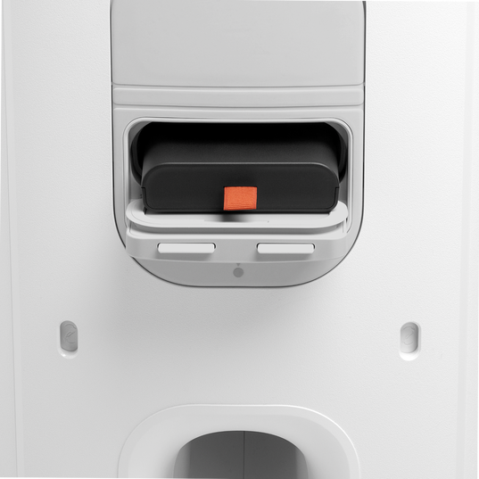 JBL PartyBox 330 - White - Portable party speaker with JBL legendary sound, futuristic lighting, a telescopic handle and wide wheels. - Detailshot 2