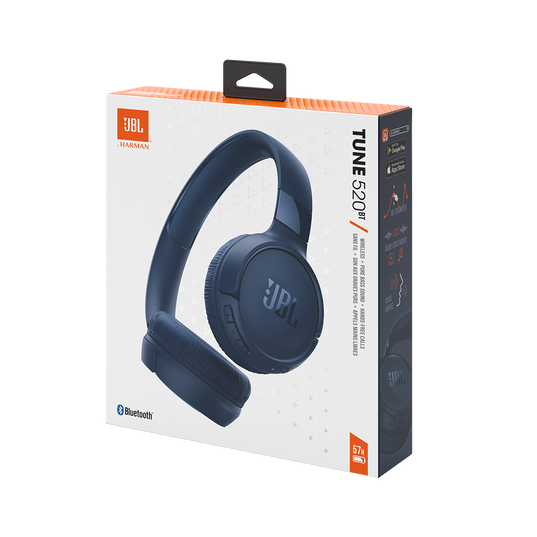 JBL Tune 520BT - Blue - Wireless on-ear headphones - Detailshot 10