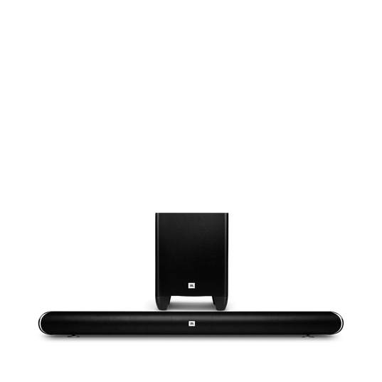 JBL Cinema SB350 - Black - Home cinema 2.1 soundbar with wireless subwoofer - Hero