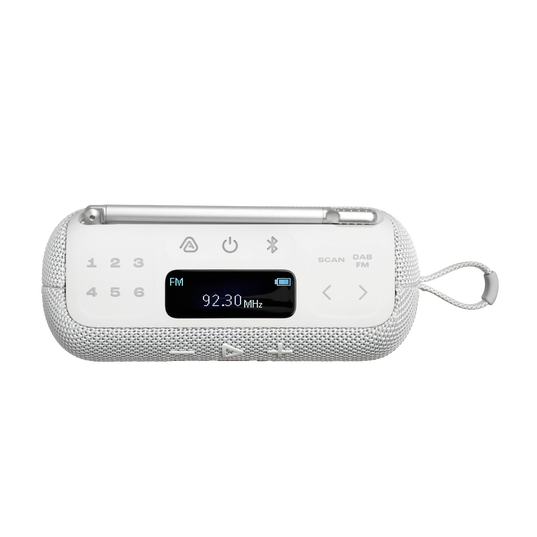 JBL Tuner 3 - White - Portable DAB/DAB+/FM radio with Bluetooth - Top