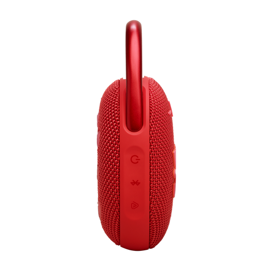 JBL Clip 5 - Red - Ultra-portable waterproof speaker - Left