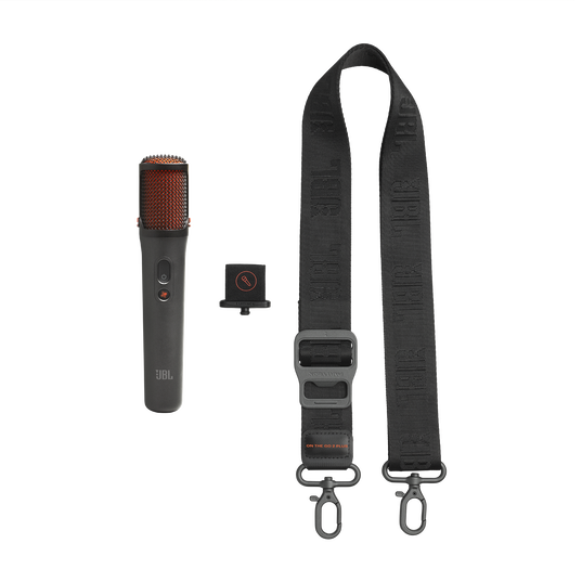 JBL PartyBox On-the-Go 2 Plus - Black - Portable party speaker with real-time AI vocal removal, a wireless mic, powerful JBL Pro Sound, a dynamic lightshow, up to 15 hours of playtime, and a replaceable battery, plus a handle and shoulder strap - Detailshot 4