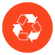 Recycled plastic and fabric, plus FSC certified paper packaging