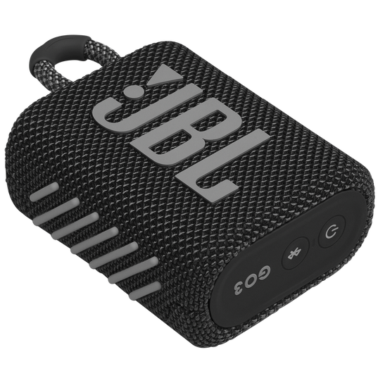 JBL Go 3 - Black - Portable Waterproof Speaker - Detailshot 3
