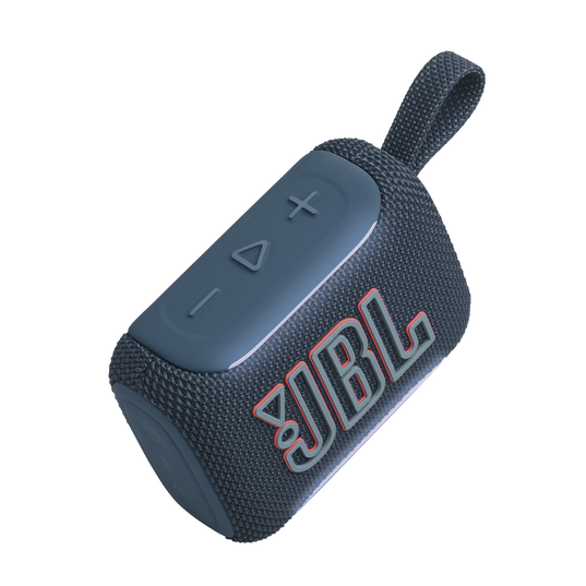 JBL Go 5 - Blue - Ultra-portable waterproof and drop-proof speaker with JBL legendary sound and ambient edge lighting - Detailshot 2