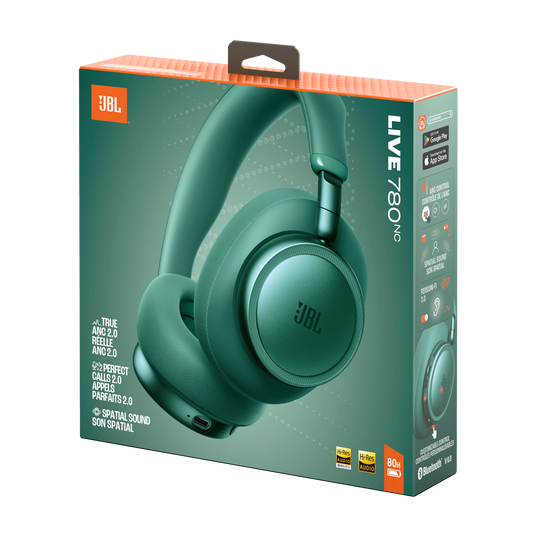 JBL Live 780NC - Green - Wireless over-ear Noise Cancelling headphones - Detailshot 15
