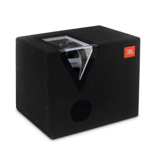 GT-12BP - Black - 12" (300mm) car audio bandpass subwoofer box - Hero