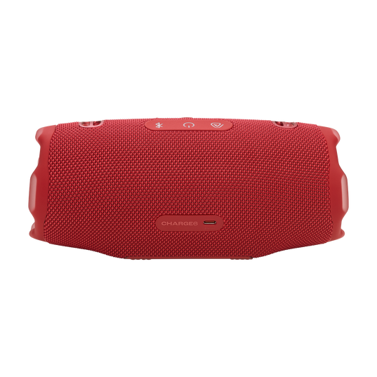 JBL Charge 6 - Red - Portable waterproof and drop-proof Bluetooth speaker - Back