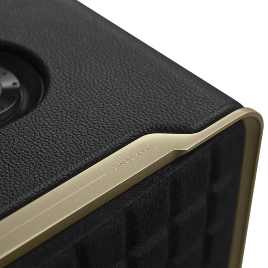 JBL Authentics 300 - Black - Portable smart home speaker with Wi-Fi, Bluetooth and voice assistants with retro design. - Detailshot 4