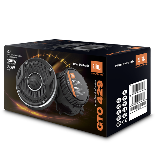 GTO429 - Black - 105-Watt, Two-Way 4" Speaker System - Detailshot 3