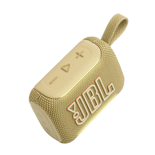 JBL Go 5 - Yellow - Ultra-portable waterproof and drop-proof speaker with JBL legendary sound and ambient edge lighting - Detailshot 2