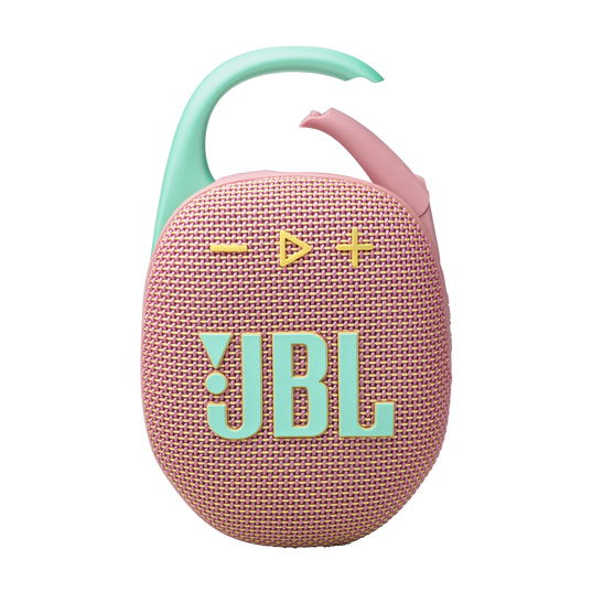 JBL Clip 5 - Pink - Ultra-portable waterproof speaker - Front