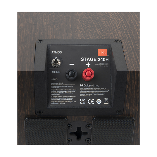 Stage 240H - Espresso - 2-Way 4.5-inch (114mm) Dolby Atmos® Surround Sound Loudspeaker - Pair - Detailshot 8