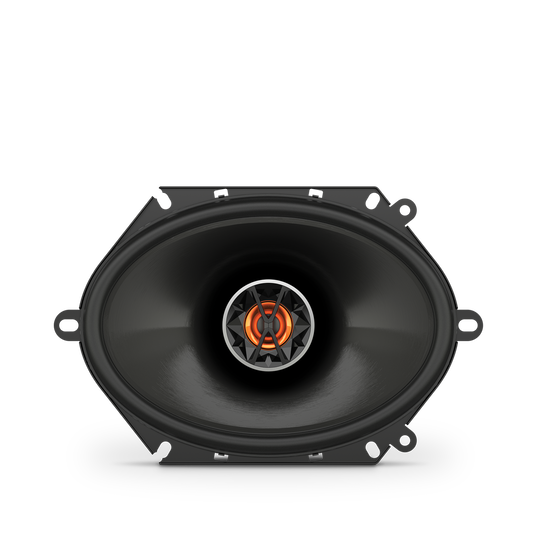 Club 8620 - Black - 6"x8" (152mm x 203mm) coaxial car speaker - Front
