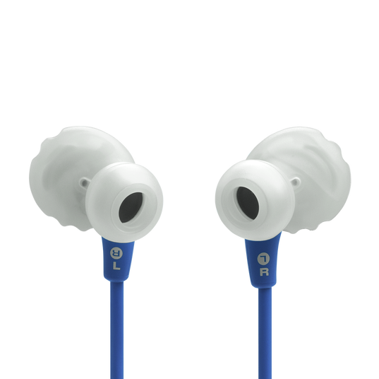 JBL Endurance Run 3 - Blue - Wired Sport Headphones - Back