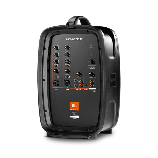 JBL EON206P - Black - Portable 6.5” Two-Way system with detachable powered mixer - Detailshot 6