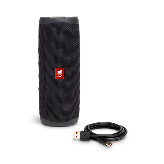 JBL Flip 5 - Black - Portable Waterproof Speaker - Detailshot 1