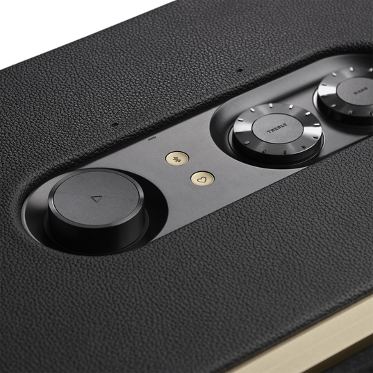 JBL Authentics 500 - Black - Hi-fidelity smart home speaker with Wi-Fi, Bluetooth and Voice Assistants with retro design. - Detailshot 5