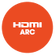 One cable connection with HDMI ARC