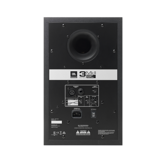 JBL 306P MkII - Black - Powered 6" (15.24 cm) Two-Way Studio Monitor - Back