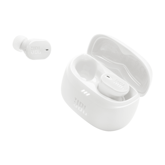 JBL Tune Buds 2 - White - True Wireless Noise Cancelling Earbuds - Detailshot 2