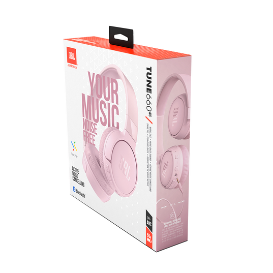 JBL Tune 660NC - Pink - Wireless, on-ear, active noise-cancelling headphones. - Detailshot 10