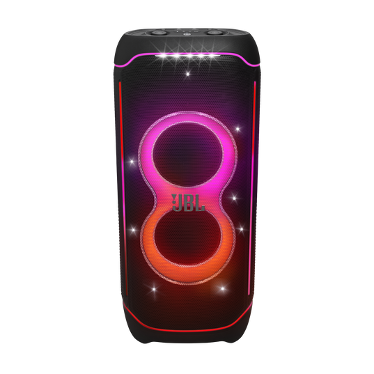 JBL PartyBox Ultimate - Black - Massive party speaker with powerful sound, multi-dimensional lightshow, and splashproof design. - Front