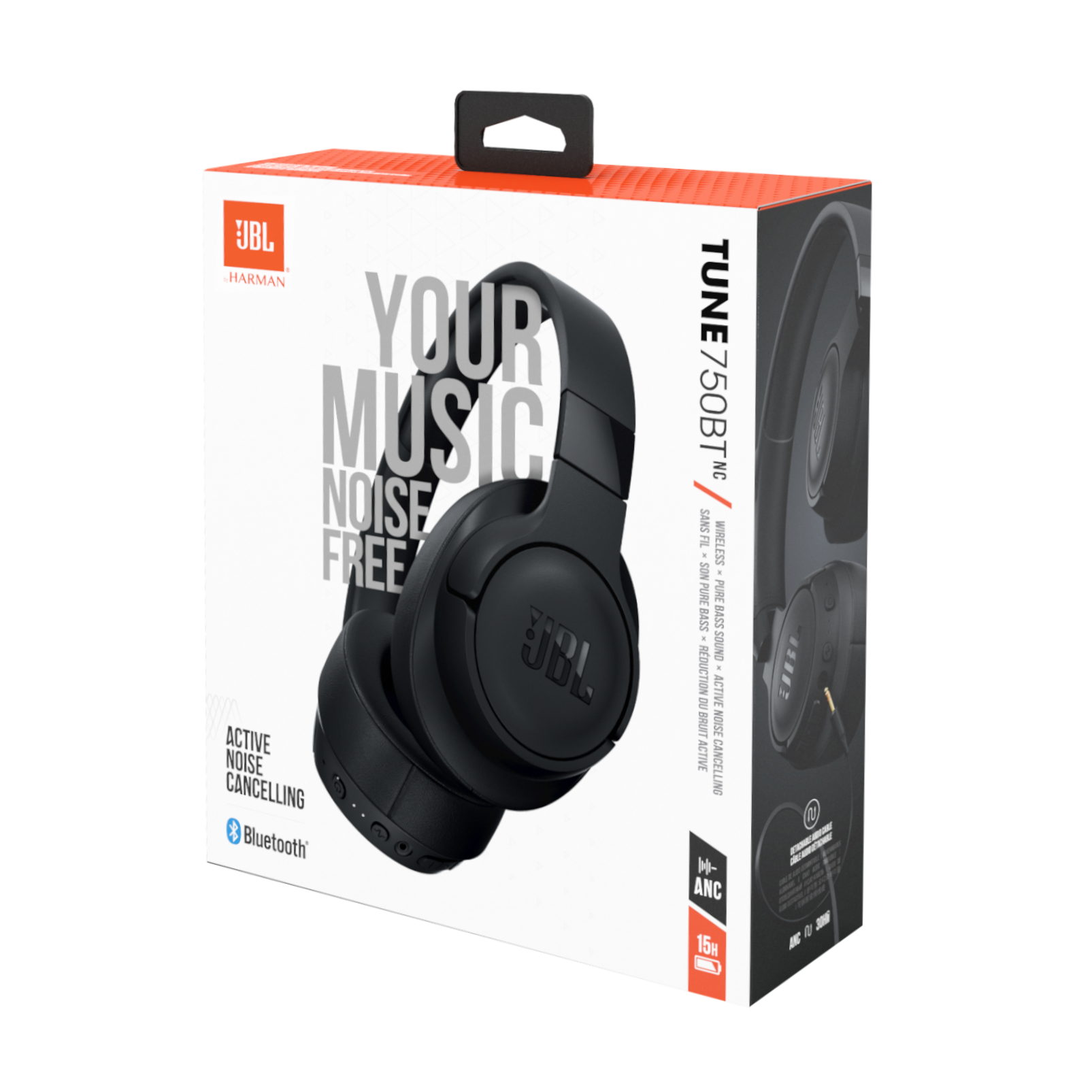 JBL TUNE 750BTNC | Wireless Over-Ear ANC Headphones