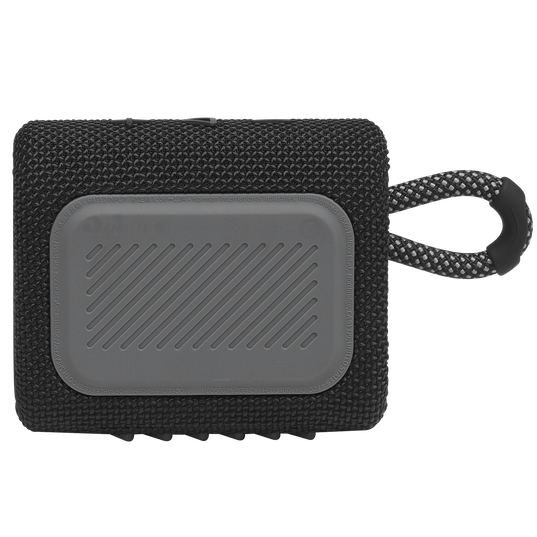JBL Go 3 - Black - Portable Waterproof Speaker - Back