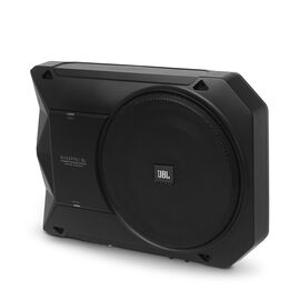 BassPro SL - Black - Powered, 8" (200mm) car audio under seat woofer system - Hero