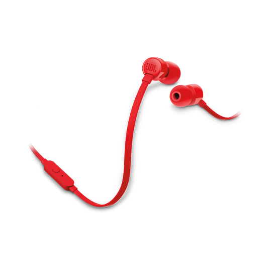 JBL Tune 110 - Red - In-ear headphones - Hero