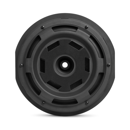 JBL BassPro Hub - Black - 11" (279mm) Spare tire subwoofer with built-in 200W RMS amplifier with remote control. - Back