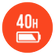 Up to 40 hours of battery life