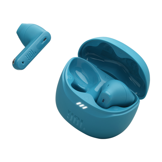 JBL Tune Flex 2 - Turquoise - True Wireless Noise Cancelling Earbuds - Detailshot 2