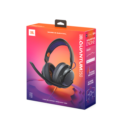 JBL Quantum 250 - Black - Wired multiplatform gaming headset - Detailshot 15