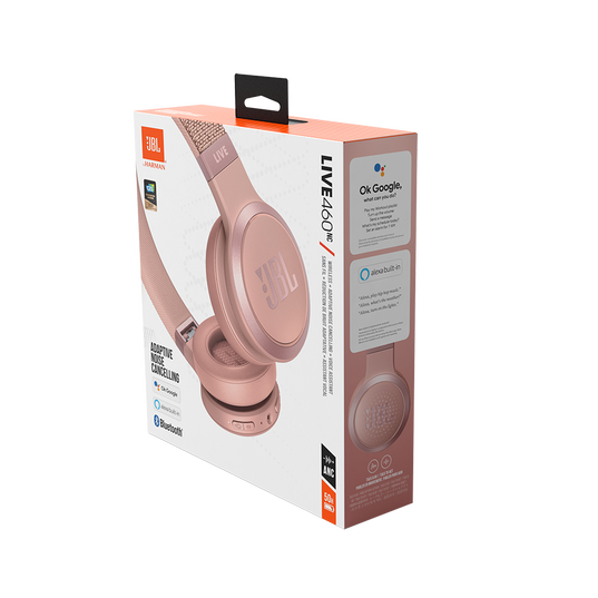 JBL Live 460NC - Rose - Wireless on-ear NC headphones - Detailshot 10