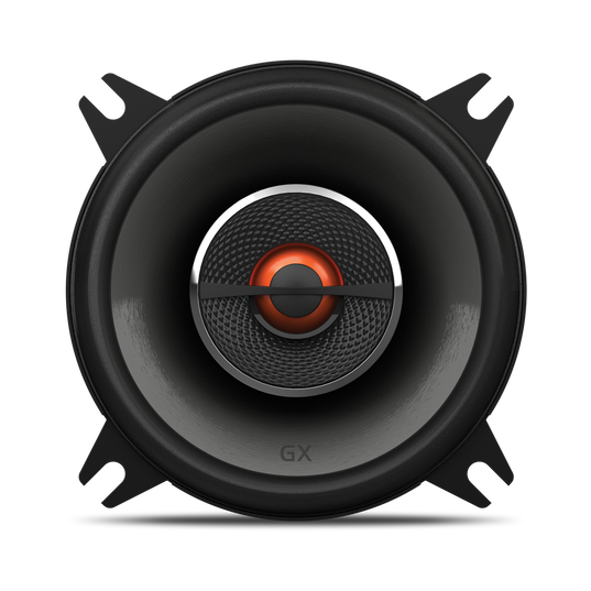 GX402 - Black - 4" coaxial car audio loudspeaker. 105W - Front