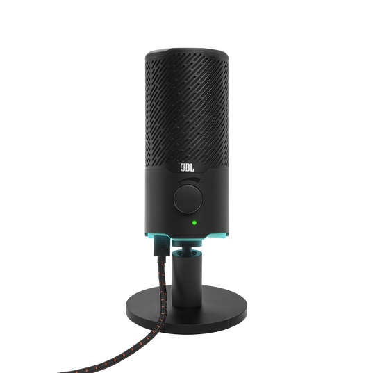 JBL Quantum Stream - Black - Dual pattern premium USB microphone for streaming, recording and gaming - Hero