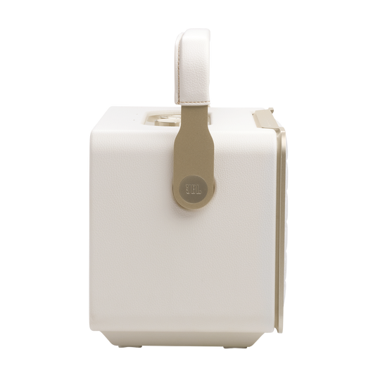 JBL Authentics 300 - White - Portable smart home speaker with Wi-Fi, Bluetooth and voice assistants with retro design. - Right