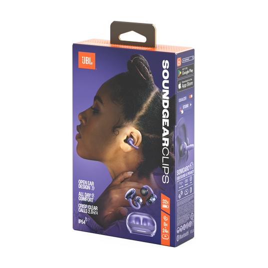 JBL Soundgear Clips - Purple - True wireless open-ear headphones - Detailshot 15
