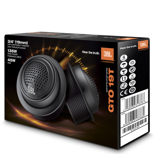 GRAND TOURING GTO19T - Black - Stand-alone 3/4" Component Tweeter, 135W - Detailshot 2