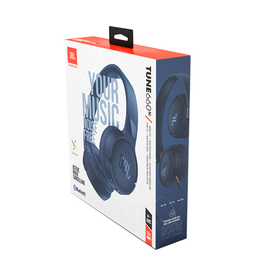 JBL Tune 660NC - Blue - Wireless, on-ear, active noise-cancelling headphones. - Detailshot 10
