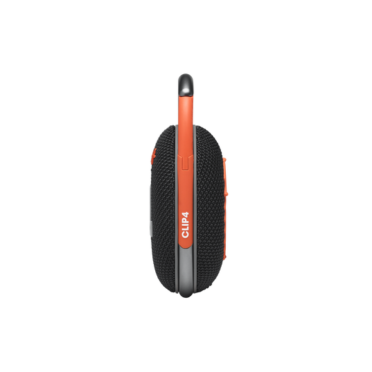 JBL Clip 4 - Black / Orange - Ultra-portable Waterproof Speaker - Right