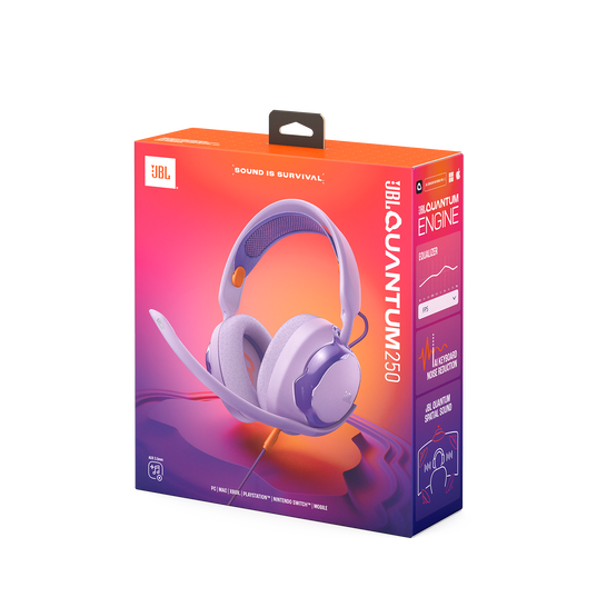 JBL Quantum 250 - Purple - Wired multiplatform gaming headset - Detailshot 15