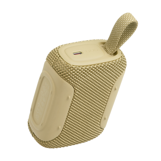 JBL Go 5 - Yellow - Ultra-portable waterproof and drop-proof speaker with JBL legendary sound and ambient edge lighting - Back