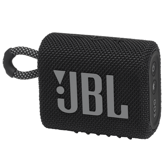 JBL Go 3 - Black - Portable Waterproof Speaker - Hero