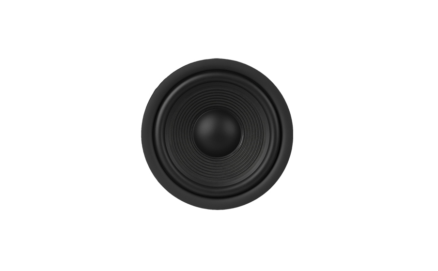 10-inch (250mm) Polycellulose Ribbed Cone Low-Frequency Woofer