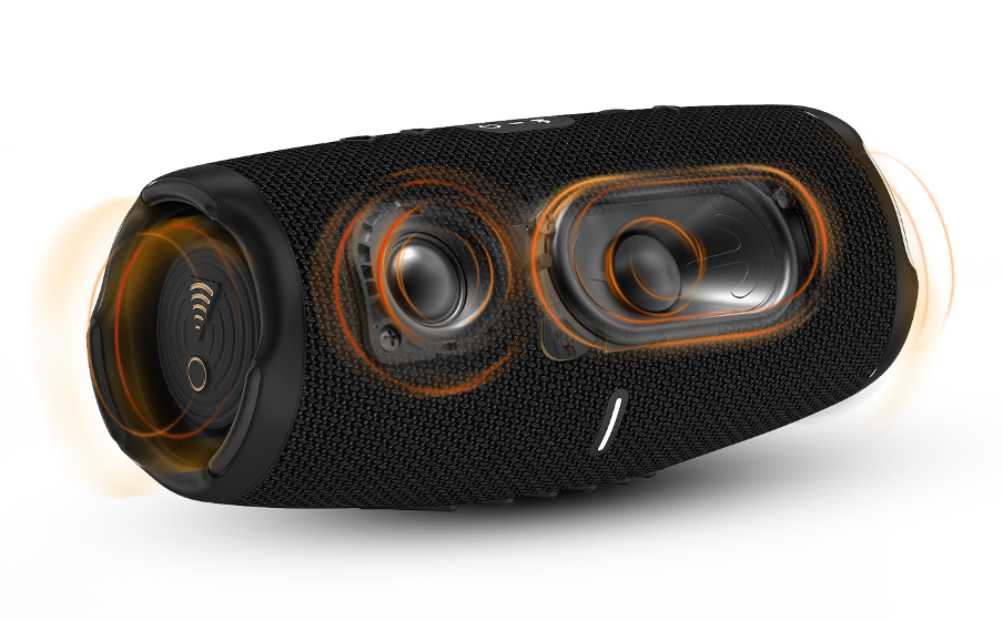 Bold JBL Original Pro Sound with deep bass