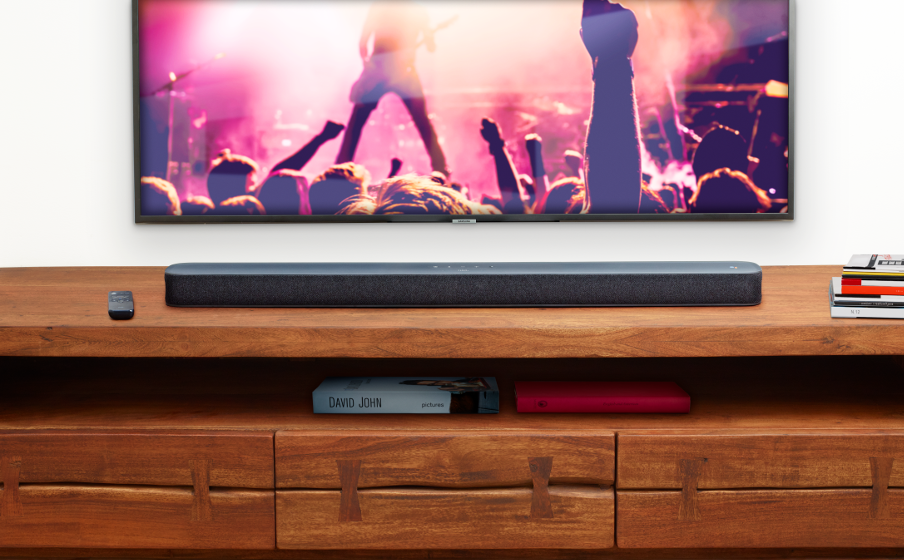 One-piece soundbar with JBL legendary sound